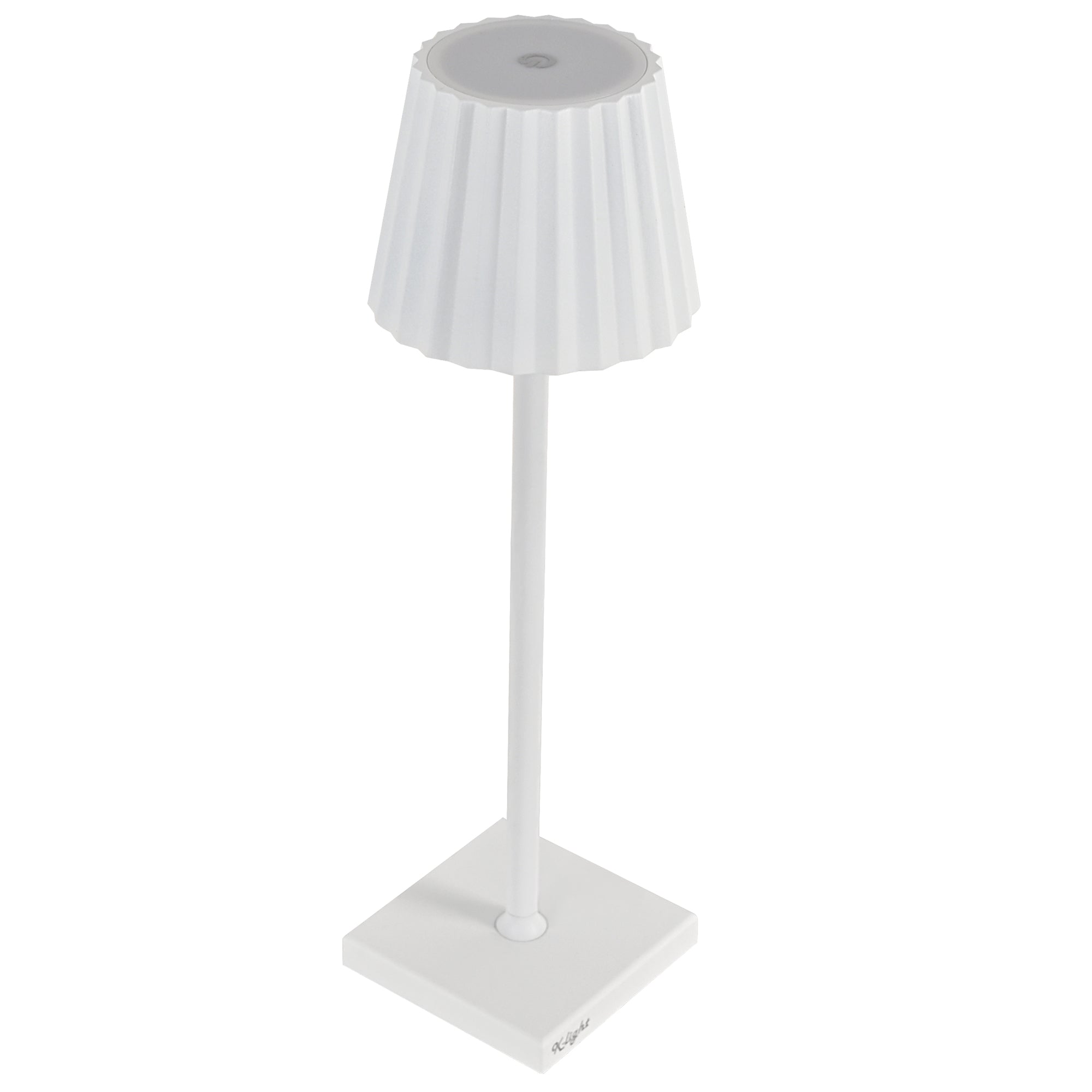 king-collection-lampada-tavolo-led-alluminio-pmma-bianco