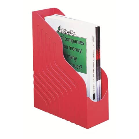 king-mec-portariviste-magazine-rack-jumbo-dorso-10-cm-rosso-49111