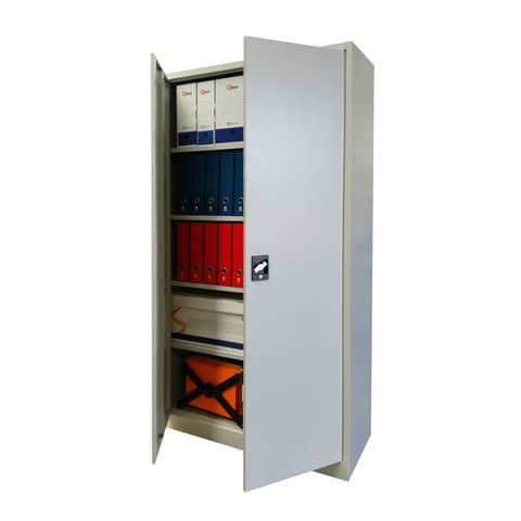 kubo-armadio-metallo-porte-battenti-1-vano-4-ripiani-grigio-100x45x200-cm-ba100-g