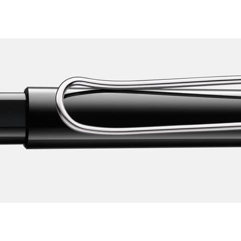 lamy-penna-safari-punta-fine-inchiostro-blu-blackstilo-fusto-nero-1219678