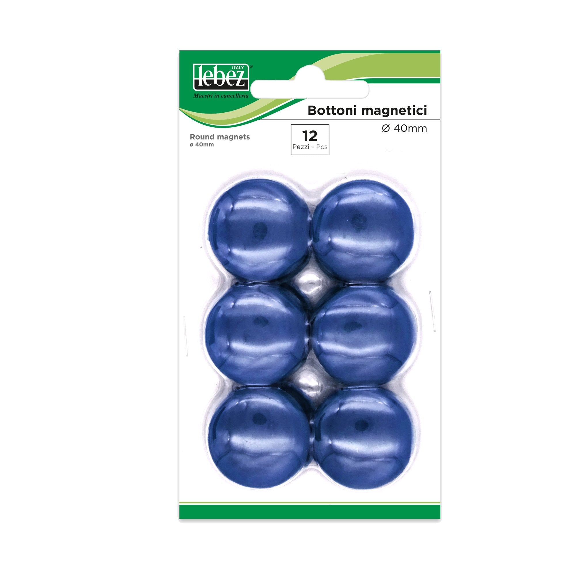 lebez-blister-12-magneti-mr-40-blu-diam-40mm