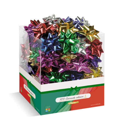 lebez-coccarda-nastro-liscio-colori-assortiti-diametro-7-5-cm-conf-100-pz-4232-ass