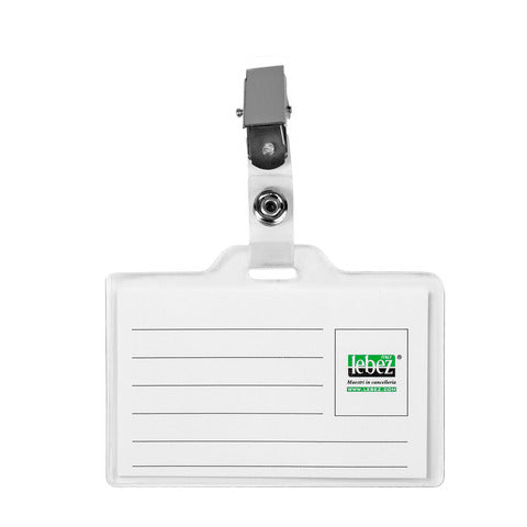 lebez-portabadge-clip-pvc-conf-50-pezzi-31-140-b