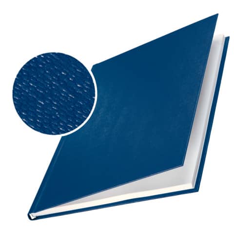 leitz-10-copertine-rigide-impressbind-21mm-blu-finitura-lino