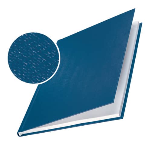 leitz-10-copertine-rigide-impressbind-24-5mm-blu-finitura-lino