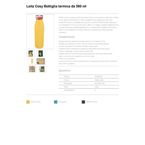 leitz-bottiglia-termica-cosy-500-ml-6-8x23-5x6-8-cm-giallo-caldo-90160019