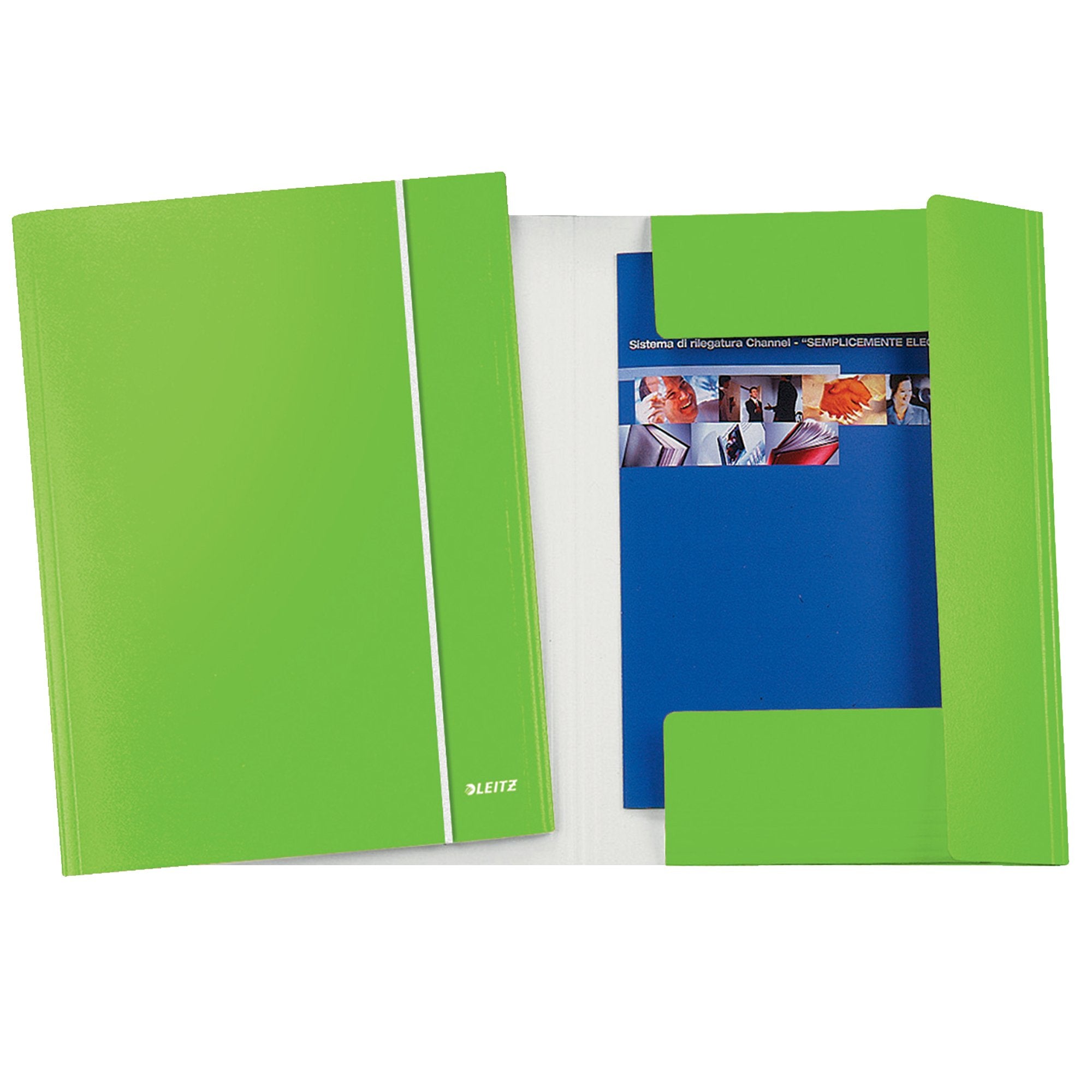 leitz-cartellina-c-elastico-wow-verde-lime-25x35cm