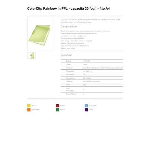 leitz-cartelline-archiviazione-clip-max-30-fogli-color-clip-rainbow-ppl-a4-verde-41760155