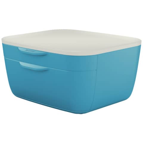leitz-cassettiera-cosy-2-cassetti-25x14-3x27-5-cm-blu-calmo-53570061