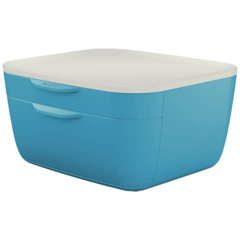 leitz-cassettiera-cosy-2-cassetti-25x14-3x27-5-cm-blu-calmo-53570061