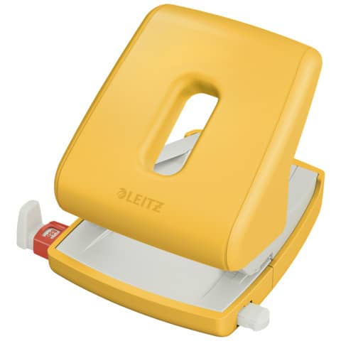 leitz-perforatore-2-fori-cosy-fino-30-fogli-giallo-caldo-50040019