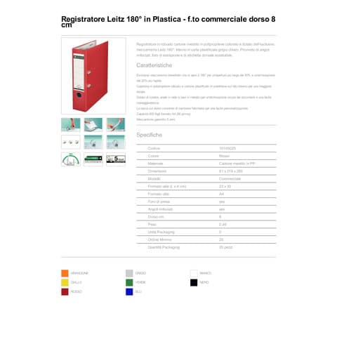 leitz-registratore-senza-custodia-180-commerciale-dorso-8-cm-cartone-rivestito-polipropilene-rosso-10105025