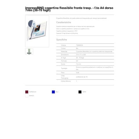 leitz-scatola-10-copertine-impressbind-7mm-blu-flessibile