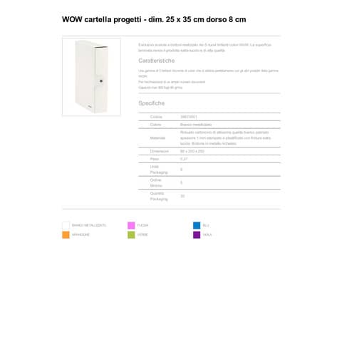 leitz-scatola-portaprogetti-wow-cartone-dorso-8-cm-formato-25x35-cm-bianco-metallizzato-39670001