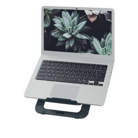 leitz-supporto-laptop-regolabile-ultrapiatto-alluminio-ergo-grigio-scuro-300x10x210-mm-63460089