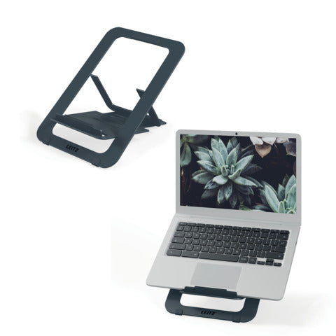 leitz-supporto-laptop-regolabile-ultrapiatto-alluminio-ergo-grigio-scuro-300x10x210-mm-63460089