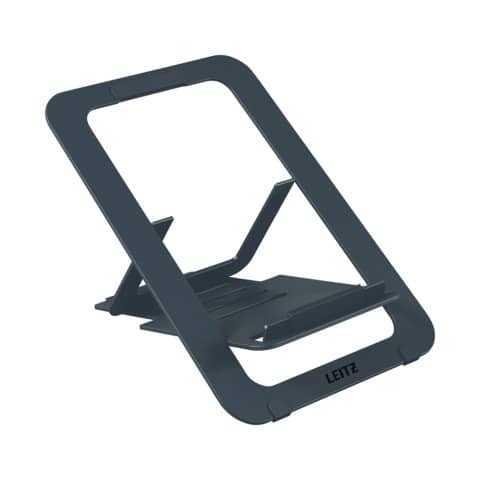 leitz-supporto-laptop-regolabile-ultrapiatto-alluminio-ergo-grigio-scuro-300x10x210-mm-63460089