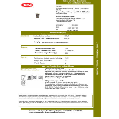 leone-bicchiere-carta-pe-coffee-marrone-115-ml-conf-1000-pz-h0730-r