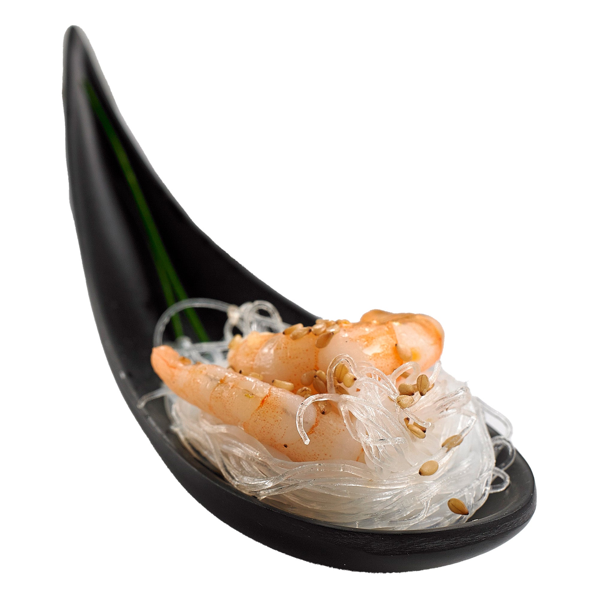 leone-ciotola-cucchiaio-fingerfood-melamina-nera-14-5x4-5x1-5cm