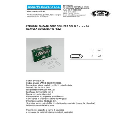 leone-dell-era-fermagli-leone-acciaio-zincato-n-3-0-85x28-mm-triangolari-zinco-brillante-scatola-100-pz-fz3