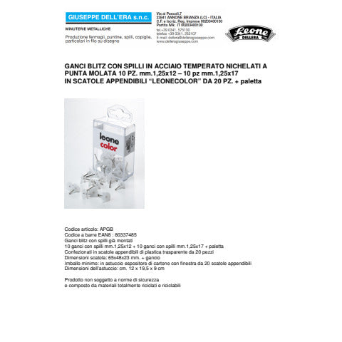 leone-dell-era-ganci-blitz-leone-dellera-spilli-punta-molata-12-16-mm-bianco-scatola-20-pz-apgb