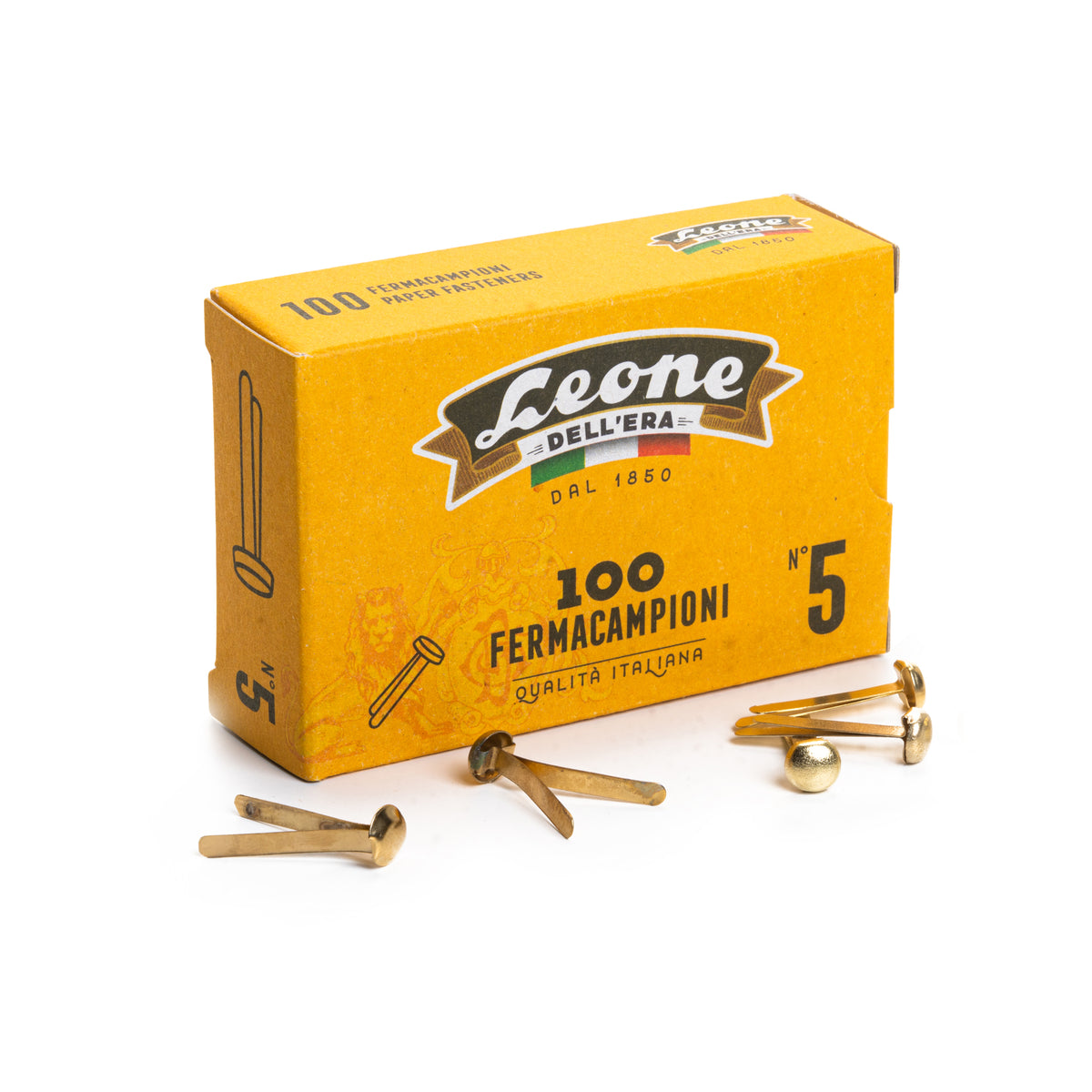 leone-scatola-100-fermacampioni-n-5-25mm-ottonati
