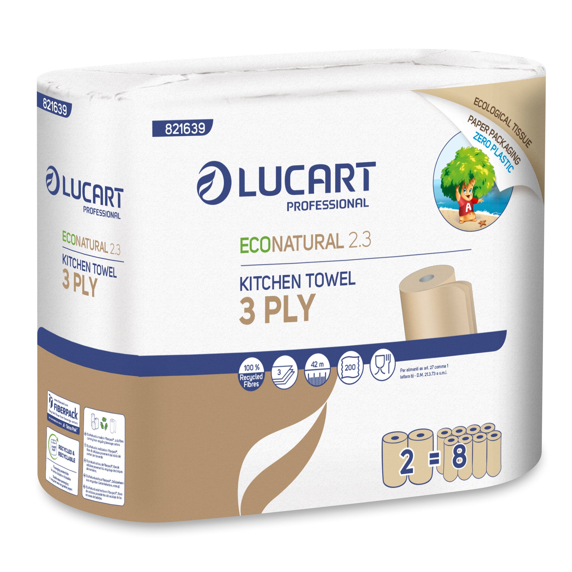lucart-pacco-2-rotoli-asciugatutto-200-strappi-econatural-2-3-plastic-free