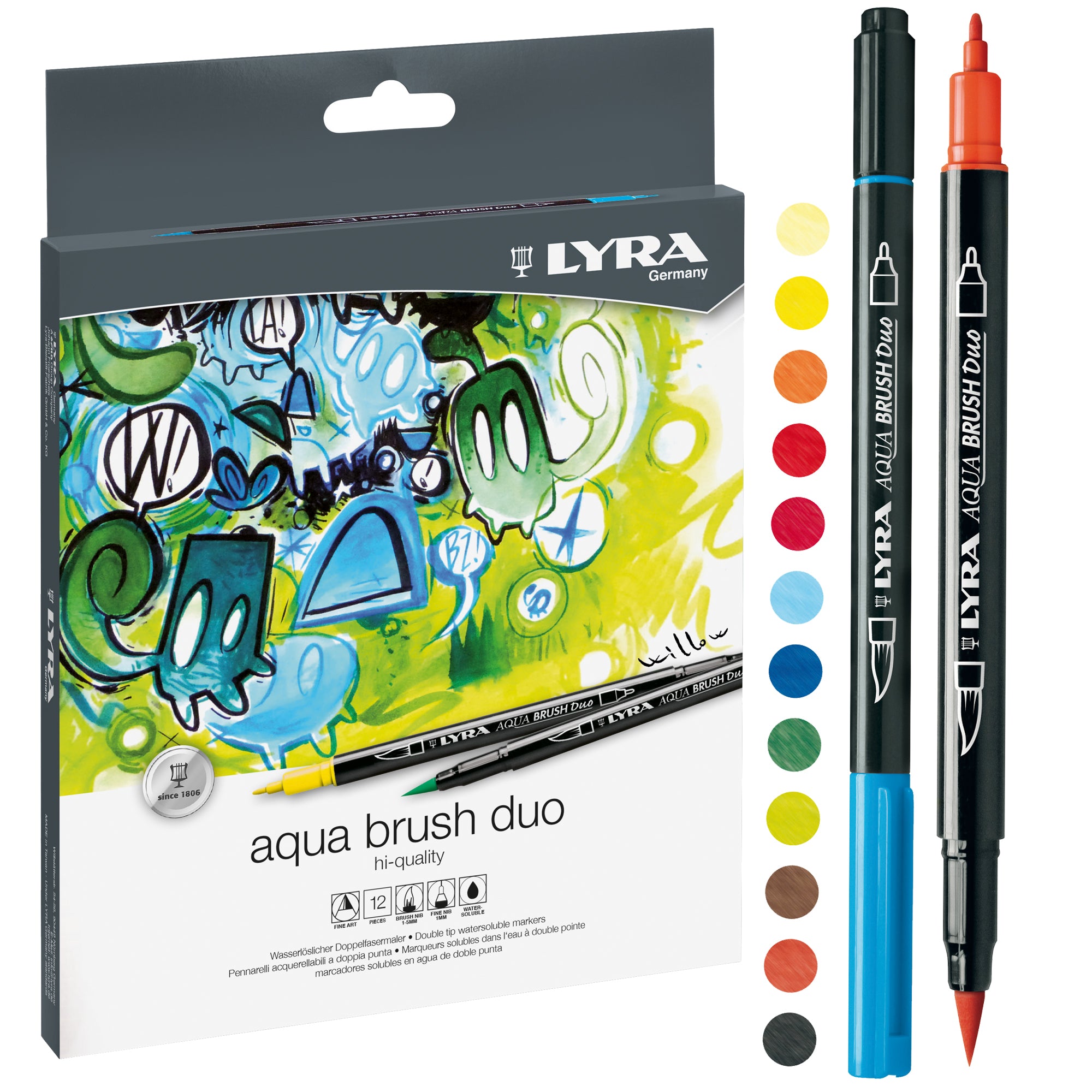 lyra-astuccio-12-pennarelli-aqua-brush-duo