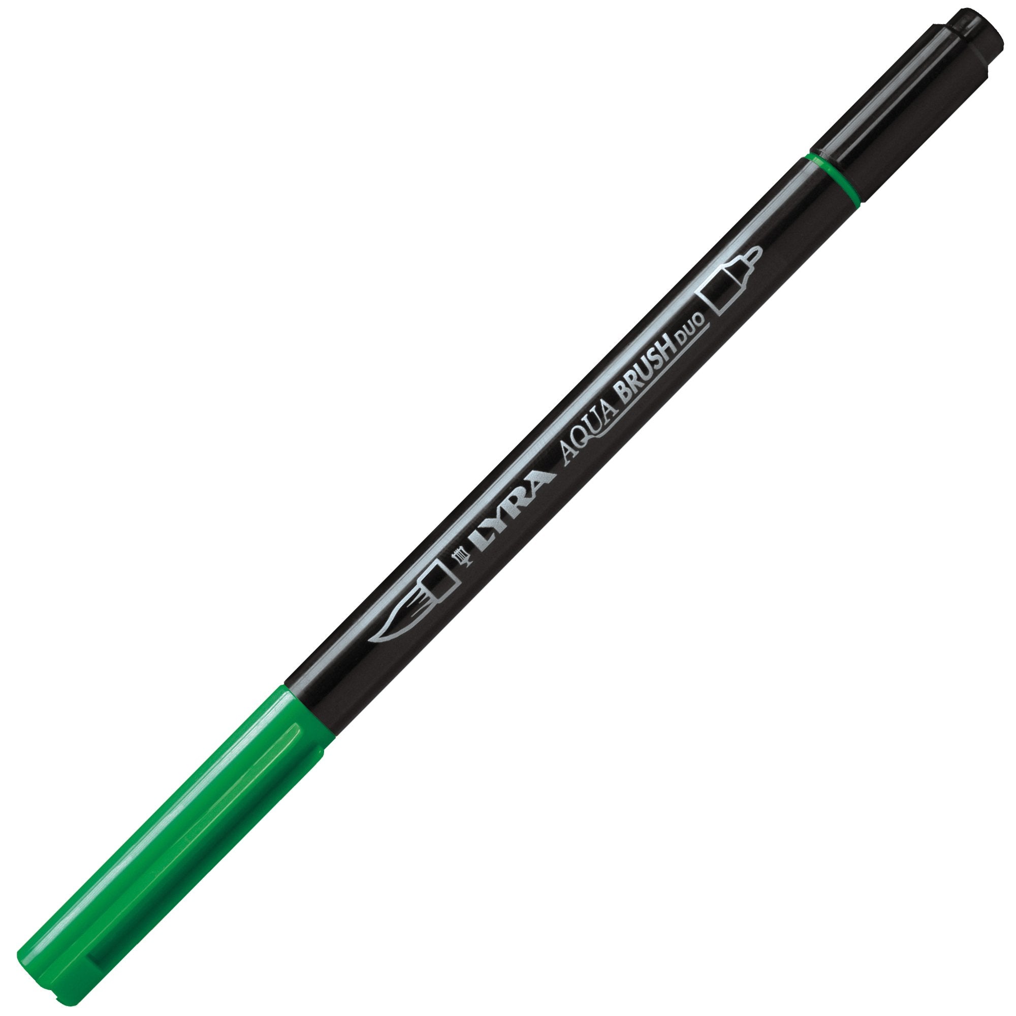 lyra-pennarello-2-punte-aqua-brush-duo-verde-permanente