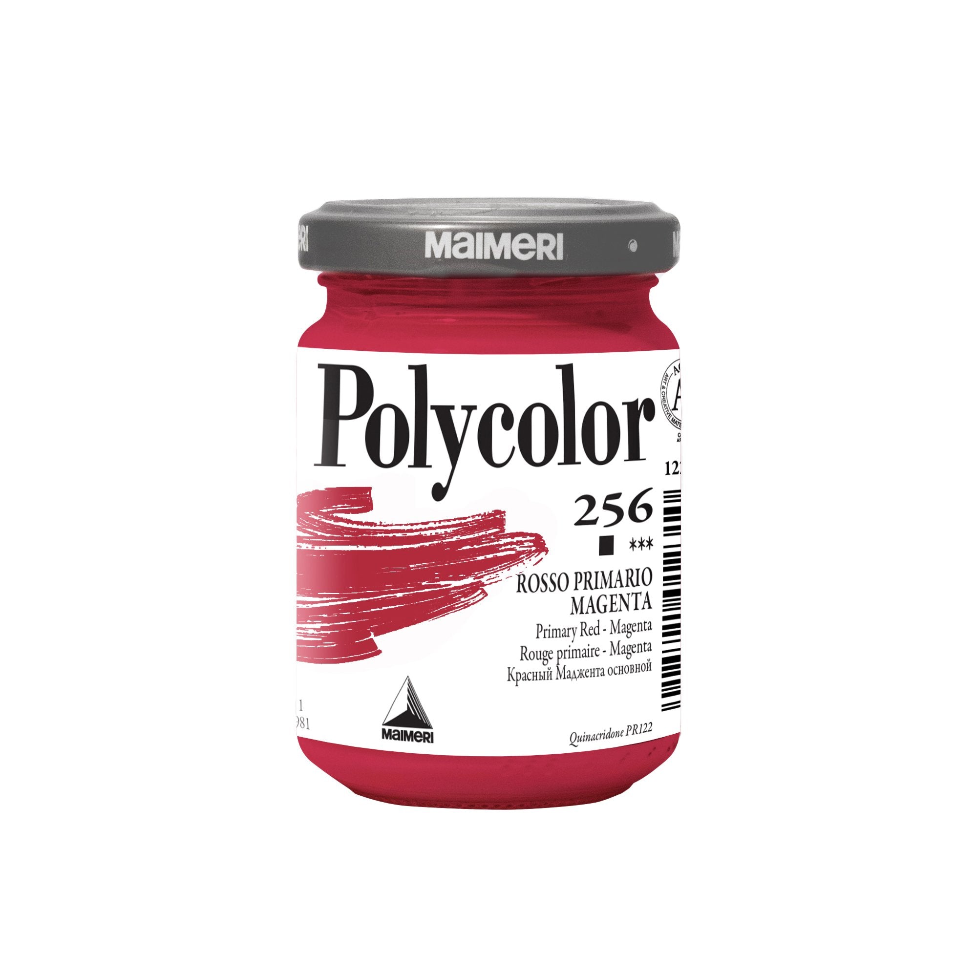 maimeri-colore-vinilico-polycolor-vasetto-140-ml-rosso-primario-magenta