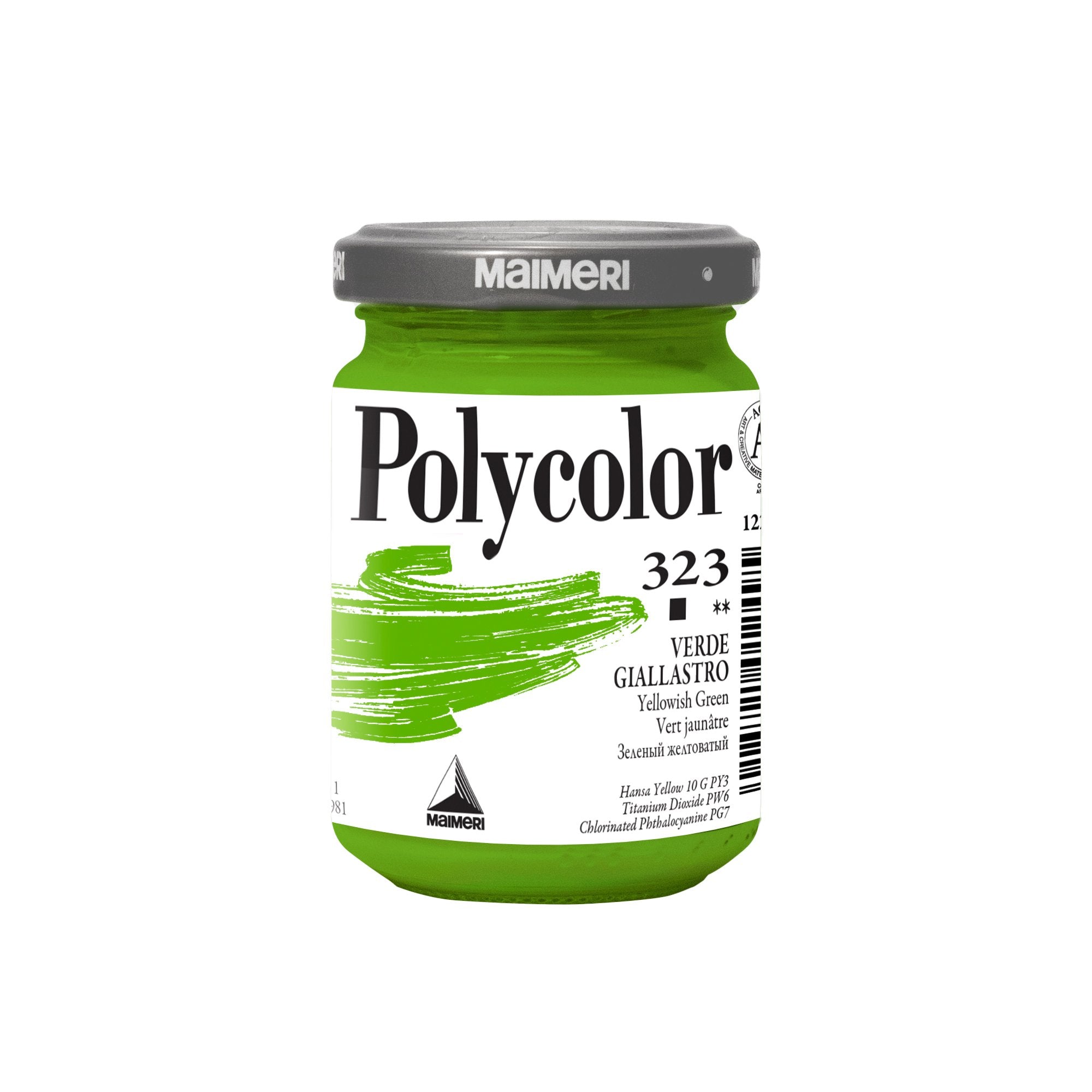 maimeri-colore-vinilico-polycolor-vasetto-140-ml-verde-giallastro