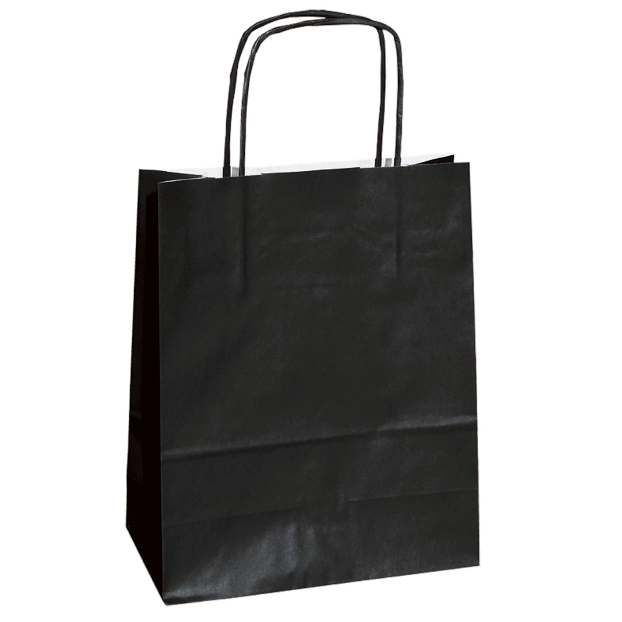 mainetti-bags-25-shoppers-carta-kraft-14x9x21cm-twisted-nero