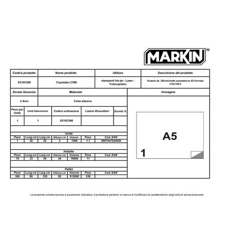 markin-etichette-bianche-copiatabu-c598-laser-inkjet-2-et-foglio-conf-100-ff-210x148-5-mm-x210c598