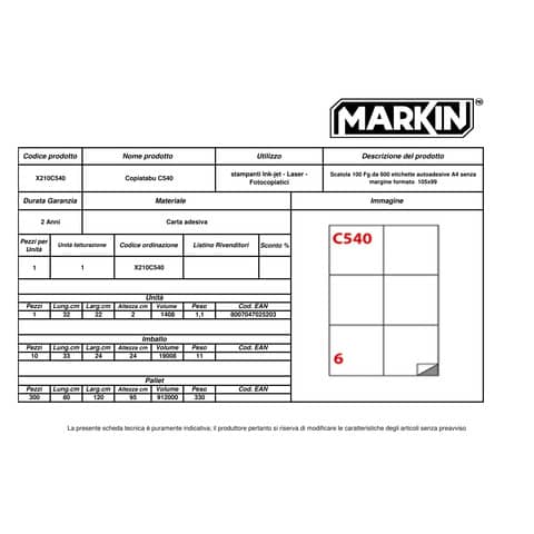 markin-etichette-bianche-copiatabu-permanenti-105x99-mm-senza-margine-6-et-foglio-conf-100-fogli-x210c540