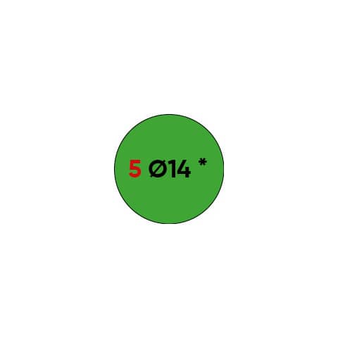 markin-etichette-permanenti-copiatabu-diametro-14-mm-verde-conf-10-blister-10-ff-a4-x11005ve