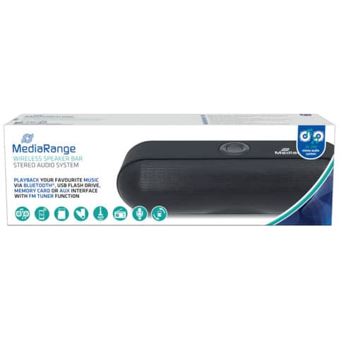 media-range-altoparlante-stereo-bluetooth-nero-2x3w-mr734