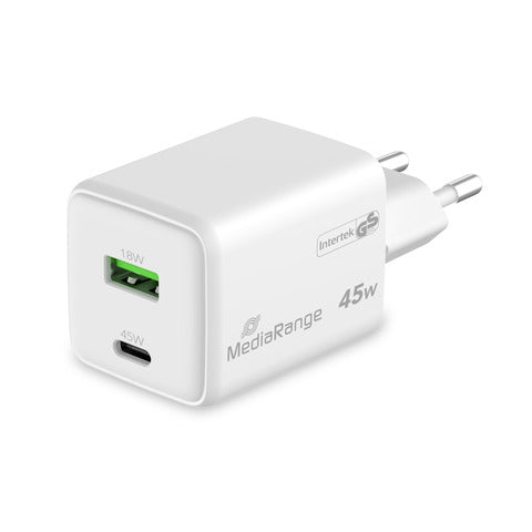 media-range-caricabatterie-rapido-gan-43w-uscita-usb-a-usb-c-media-range-bianco-mrma113-2