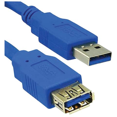 media-range-cavo-prolunga-usb-3-0-a-a-1-8m-blu-mrcs151