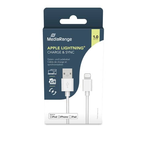 media-range-cavo-ricarica-sincronizzazione-usb-2-0-lightning-1-mt-bianco-mrcs178
