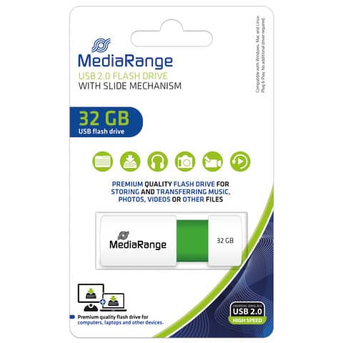 media-range-chiavetta-usb-2-0-32-gb-verde-mr973