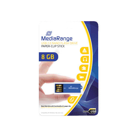 media-range-chiavetta-usb-2-0-nano-8-gb-blu-mr975