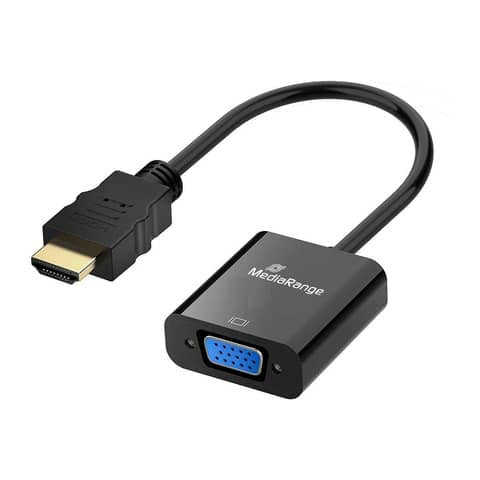 media-range-convertitore-hdmi-vga-presa-audio-3-5-mm-nero-mrcs167