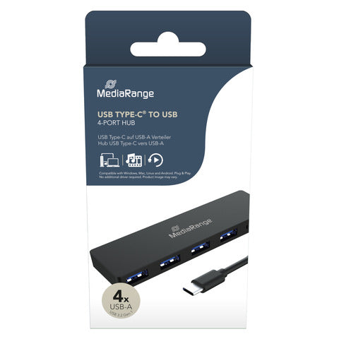 media-range-hub-type-usb-3-0-4-porte-nero-mrcs508