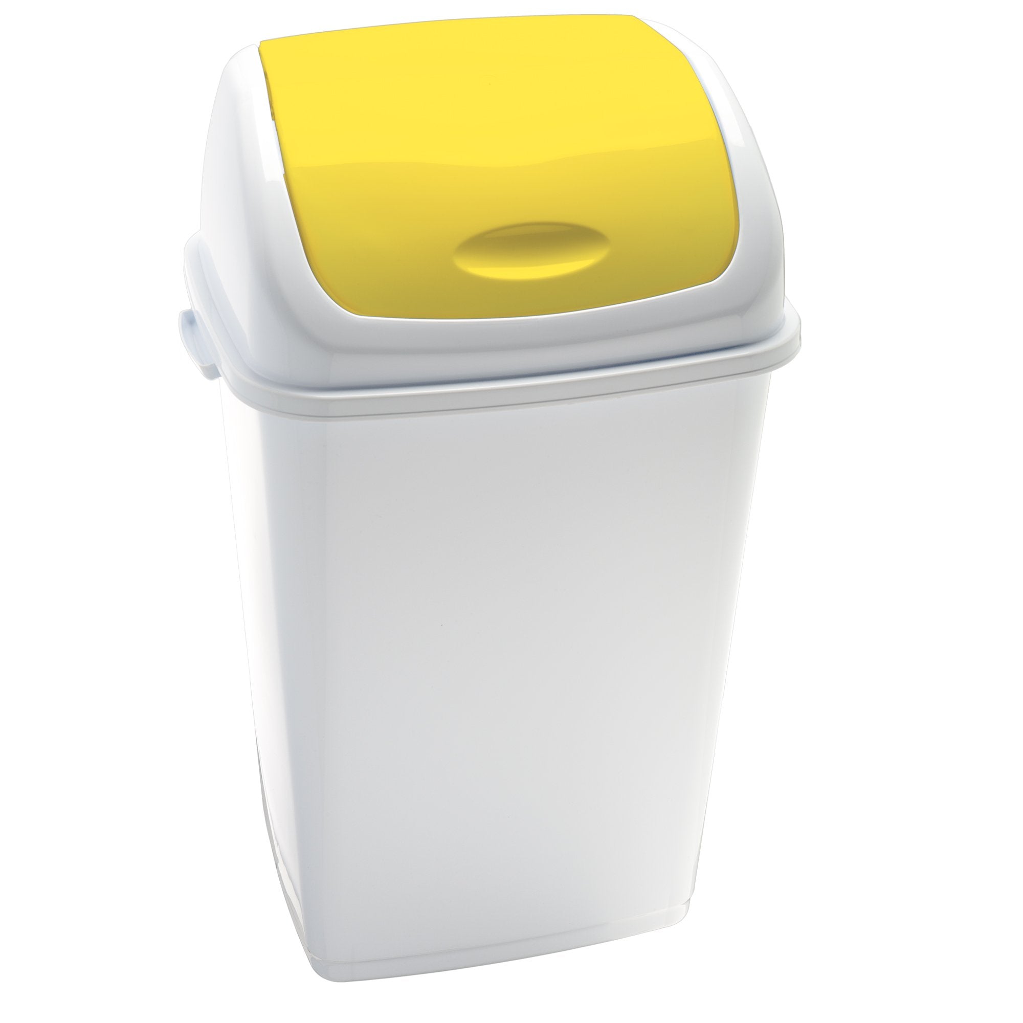 medialinternational-pattumiera-basculante-50lt-rif-basic-bianco-giallo
