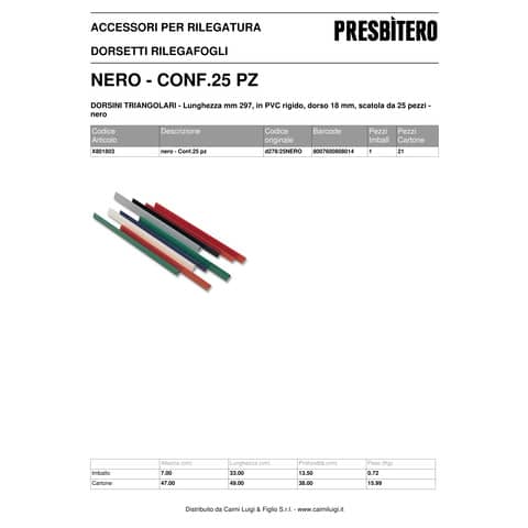 methodo-dorsini-rilegatura-triangolari-nero-dorso-18-mm-conf-25-pezzi-x801803