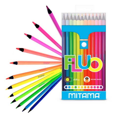 mitama-pastelli-fluo-fusto-tondo-mina-3-3-mm-colori-assortiti-pack-ecologico-conf-12-pezzi-62826
