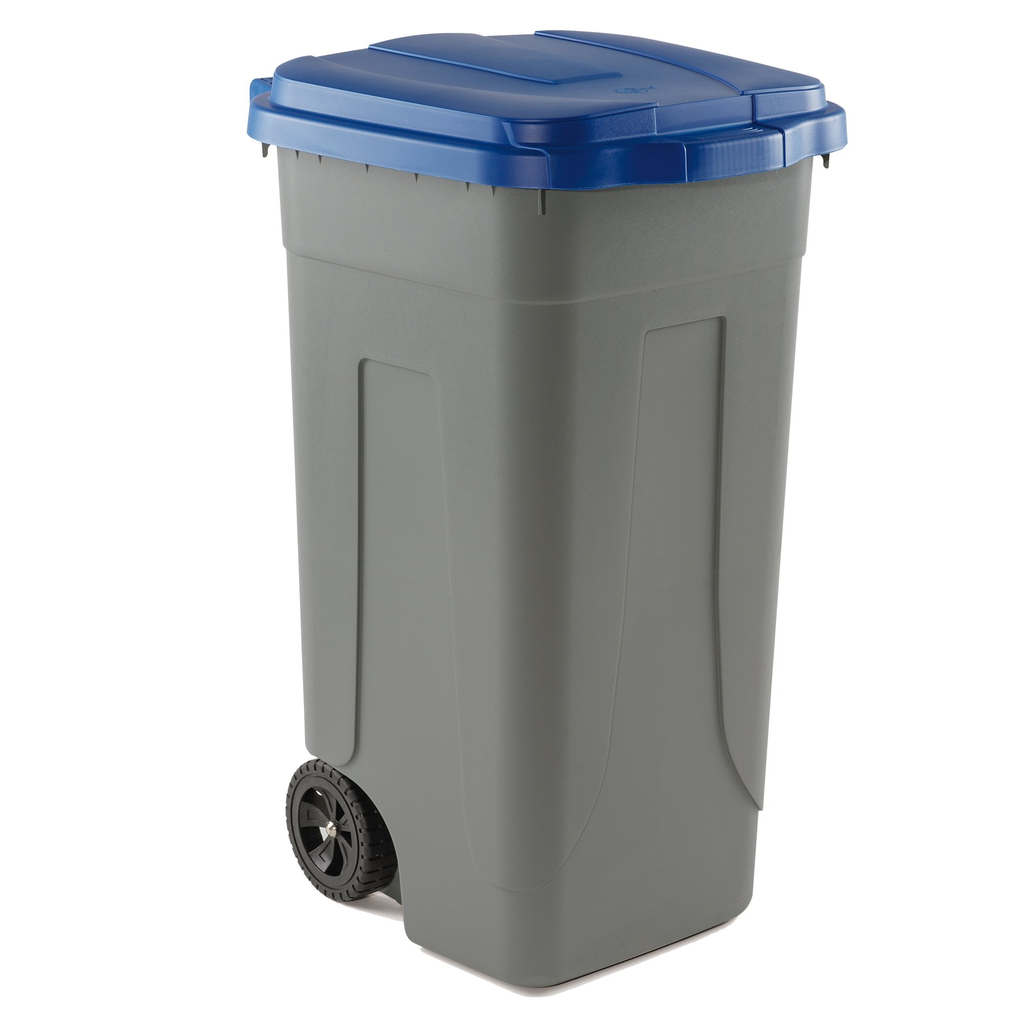 mobilplastic-bidone-mobile-cento-100lt-grigio-c-coperchio-blu-raccolta-differenziata