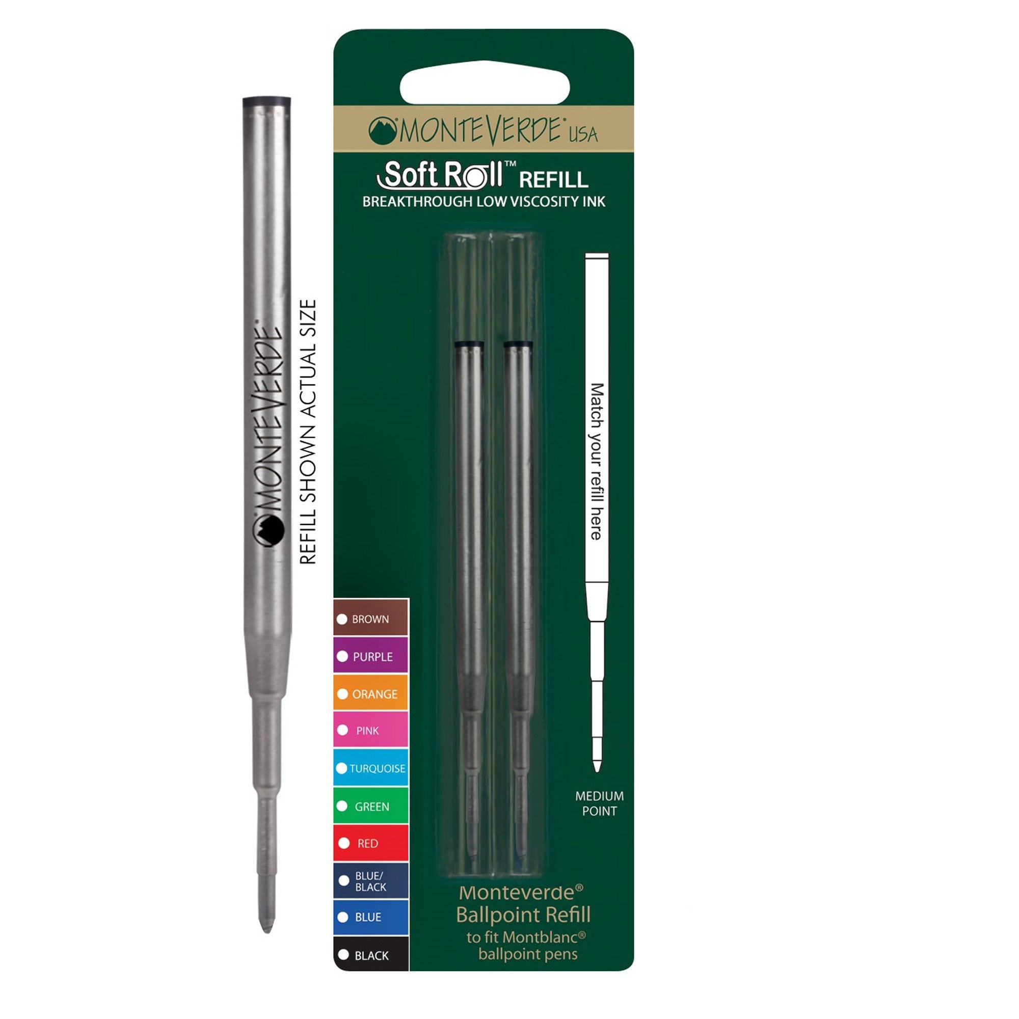 monteverde-blister-2-refill-sfera-montblanc-nero-punta-media