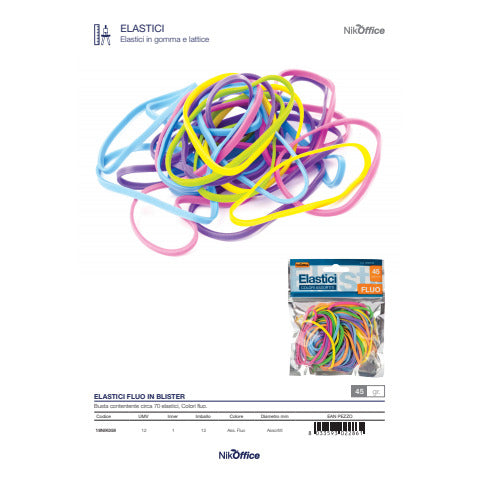 nikoffice-elastici-gomma-lattice-busta-45-g-colori-fluo-misure-assortite-18nik059
