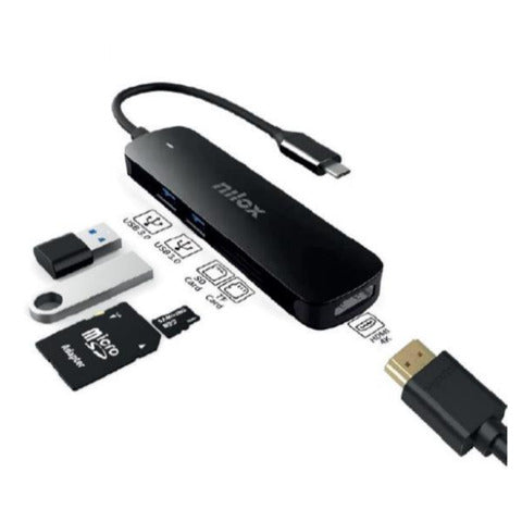 nilox-tech-docking-station-usb-c-5-1-1x-hdmi-4k-1x-sd-1x-microsd-2x-usb-a-3-2-nero-nxdsusbc05
